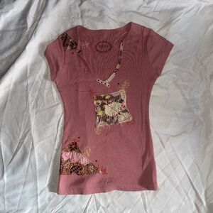 Super cute Buffalo brand shirt size medium bit fits like a small, mauve colored